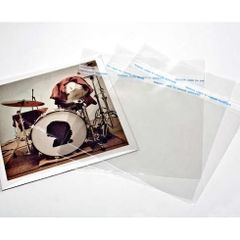 10 x BLAKE SLEEVES! 7 Inch 45RPM Singles Vinyl Record Covers Crystal CLEAR plastic Outer sleeves - SEALED FLAP
