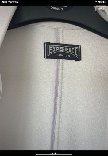 blazer bnwot grey shade layering jacket with side slits Experience of London range