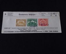 Guatemala Stamps : 1922/24 , On Vintage Poland " Polish " Approval Sheet