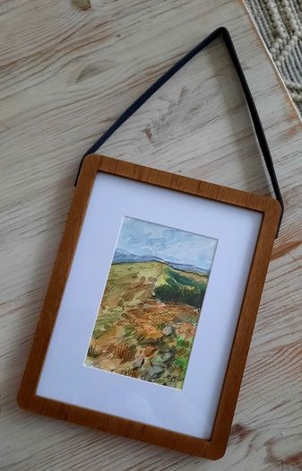 Painting Wicklow mountains view
