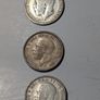 Silver Sixpences x3 Image 2
