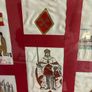 Original  Handcrafted Spanish Military Linen Art Image 4