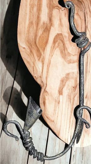 Vintage Pair Wrought Iron Wall Candle Sconces