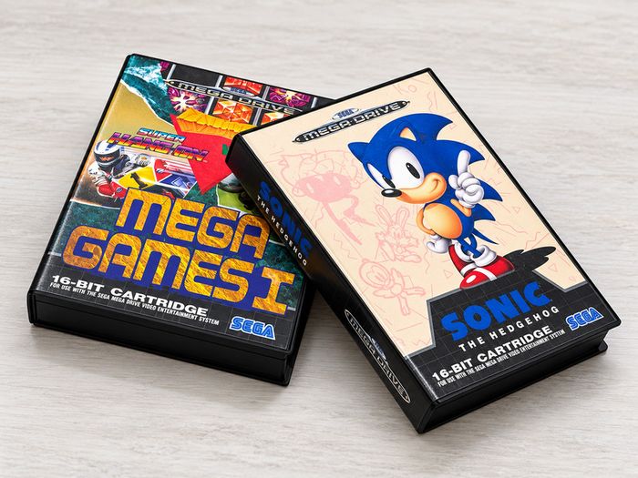 Sega Mega Drive Console - Sonic and Mega Games Rare Variant - Boxed