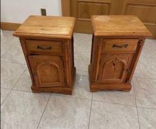2 x Bedside Locker - Solid