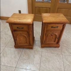 2 x Bedside Locker - Solid
