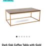 Oak cabinet with oak coffee table Image 6