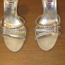 Chloe ladies champagne and diamante high heel sandals size 3 /Eu 36 Image 2