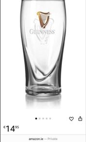 Guinness pint glasses - modern 6 no.