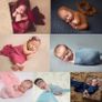 baby swaddle and fur for photography Image 2