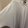 NEW LOOK White Ribbed Bat Wing Top Size S! Image 2