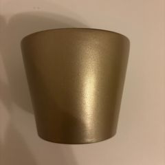 Gold flower pot