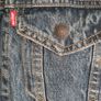 LEVI'S denim TRUCKER  JACKET blue Size Small mens Image 3