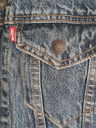 LEVI'S denim TRUCKER  JACKET blue Size Small mens