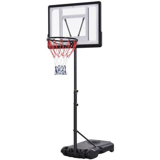 1.55-2.1m Basketball Hoop and Stand w/ Fillable Base, Wheels