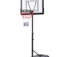 1.55-2.1m Basketball Hoop and Stand w/ Fillable Base, Wheels