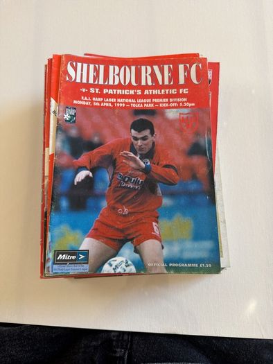 Shelbourne F.C. Football Programmes. Bundle. 24. Late 1990s Early 2000s.