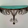 Antique french wrought iron wall shelf Image 2