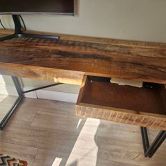 Table with two storage drawers