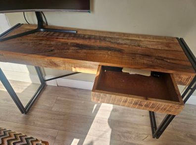 Table with two storage drawers