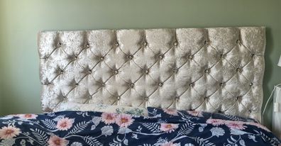 luxury crushed velvet headboard