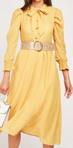 Belted Midi Dress