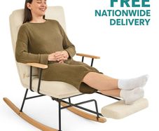 Rocking Recliner Chair with Pull-Out Footrest