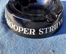 Vintage Hooper Struve glass ashtray