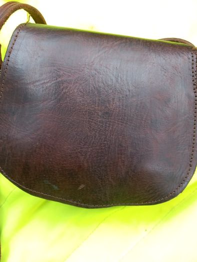 Hand bag /shoulder bag leather bag Leather buckle shoulder strap  Moroccan hand stitched vintage genuine leather bag purse genuine  vintage item great gift present  girls/ladies