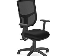 OA Series Mesh Back  Black Evert Fabric Seat