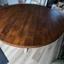 Round Dining Table with Starburst Legs, Ex Display Like New Image 3