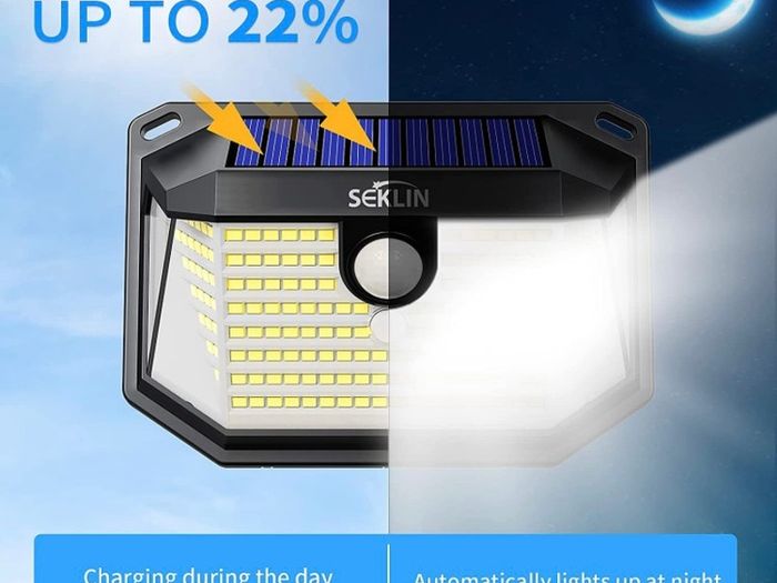 Solar Security Lights Outdoor Super Bright Wireless 178 LED Solar Wall Lights 270 Degree Wide Angle Solar Motion Sensor Lights IP65 Waterproof Outside Solar Powered Flood Lighting for Fence Garden 4 Pack (FREE POSTAGE)