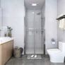 Shower Door Clear ESG 101x190 cm Image 5