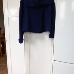 Oska Aubergine Cropped Wool Jacket Size 12(1)