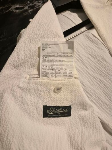 SuitSupply OffWhite Double Breasted Blazer 36