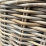 Kubu rattan basket with leather handles Image 5