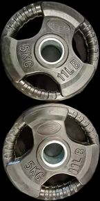 5 Kg Olympic Rubber Plates Set