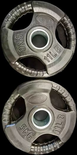 5 Kg Olympic Rubber Plates Set