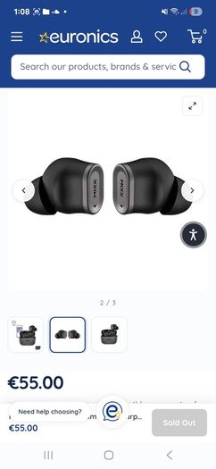 Mixx earbuds, 2 boxs  available in black & white