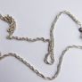 Vintage 18 Inch Sterling Silver 925 Triple Twist Rope Link Chain c1960 - 4,3g Image 8