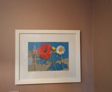 'Wild Flowers on a Blue Boat'