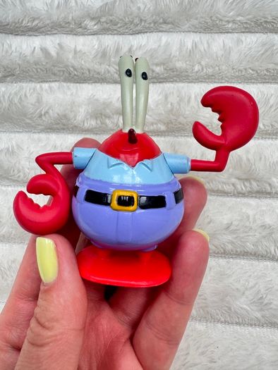 Spongebob Squarepants 2011 Viacom Mr Krabs cake topper approx. 9 cm. Used Please see photos