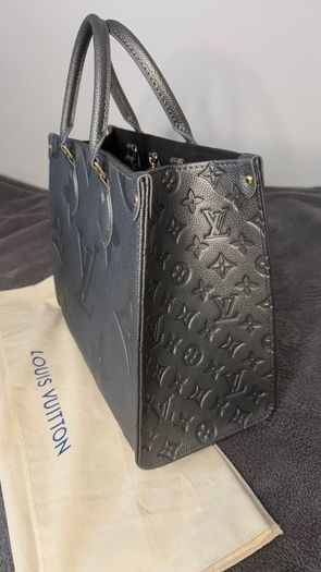 Louis Vuitton OnTheGo MM  Anthracite Grey Monogram Empreinte  Brand New