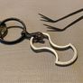1 euro / 2 euro double-sided, removable shopping trolley token. Image 2