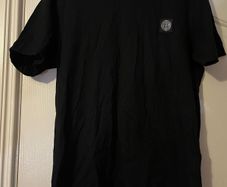 Black Stone Island Slim Fit T Shirt Size Large