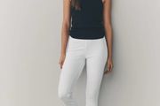 Next White Jersey Leggings Size UK 14 New
