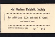 1984 Ireland Mid Western Exhibition Booklet with 26p Macha 150th Anniversary of Irish Railways Commemorative Stamp Mint Never Hinged (MNH) no 160