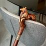 Unique Handmade Walking Stick, Collie Handle, Never Used Image 5