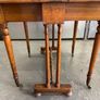 Beautiful Antique Mahogany Sutherland Table - Clever Space Saver Image 3