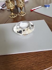 Tealight holder glass crystal